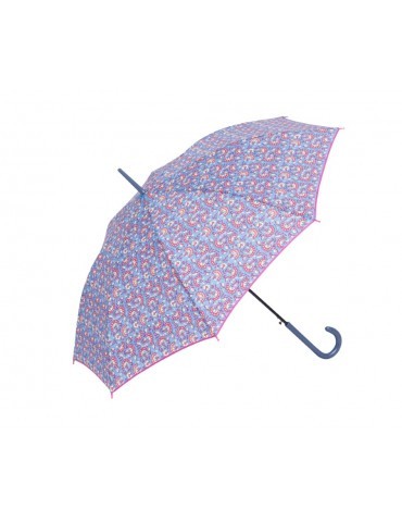 Paraguas flor etnica azul